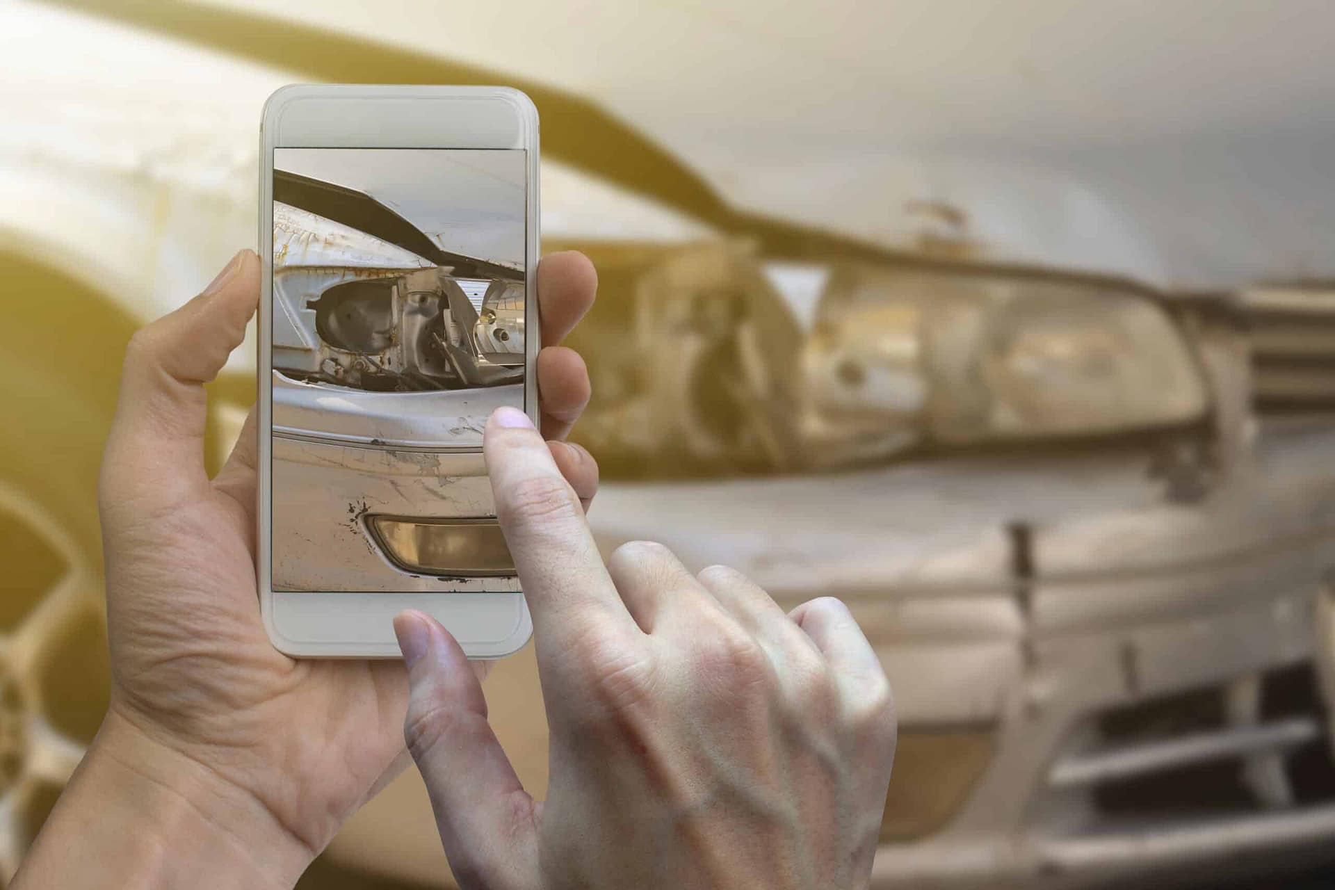 pedestrian accident evidence photo at scene